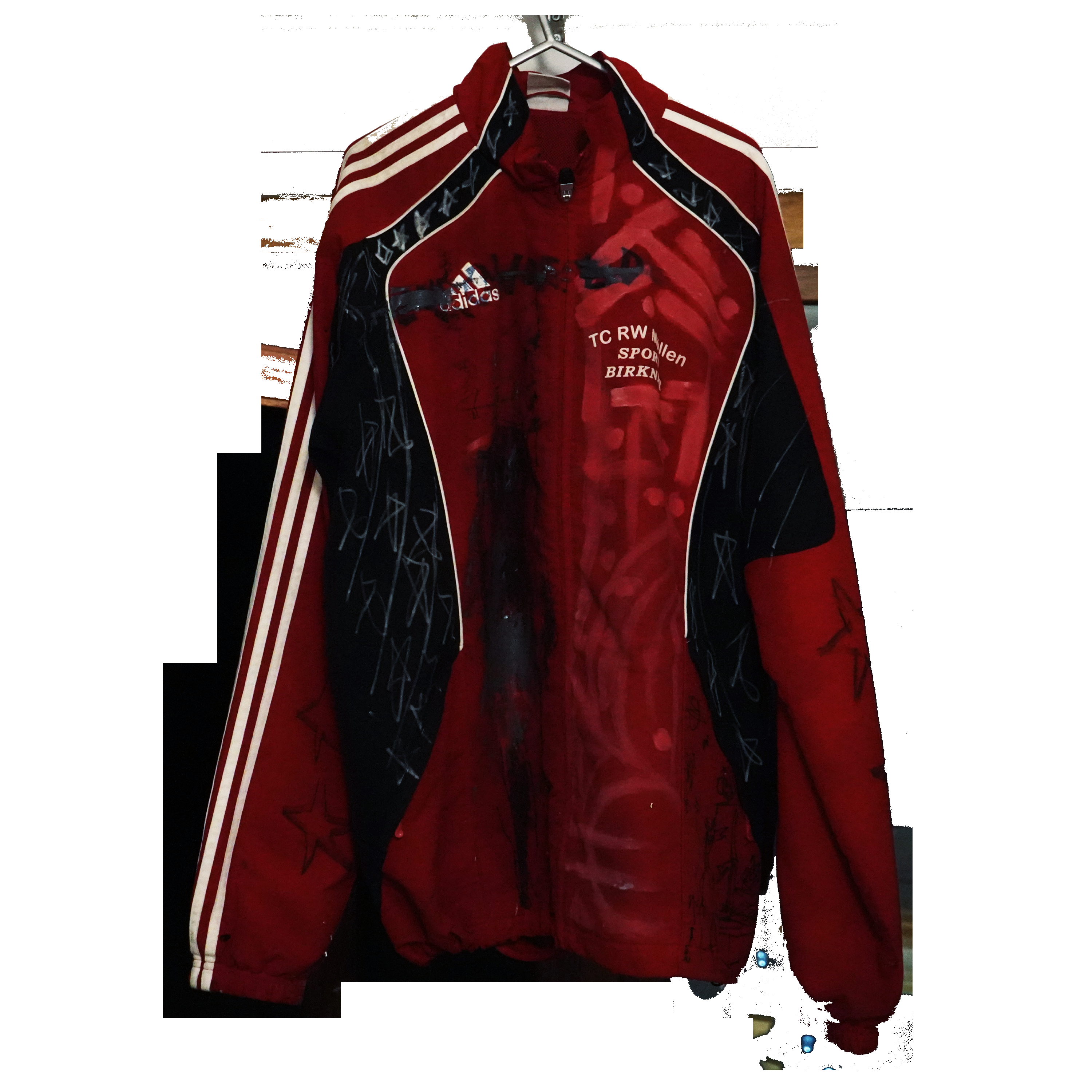 euroworld x adidas red jacket