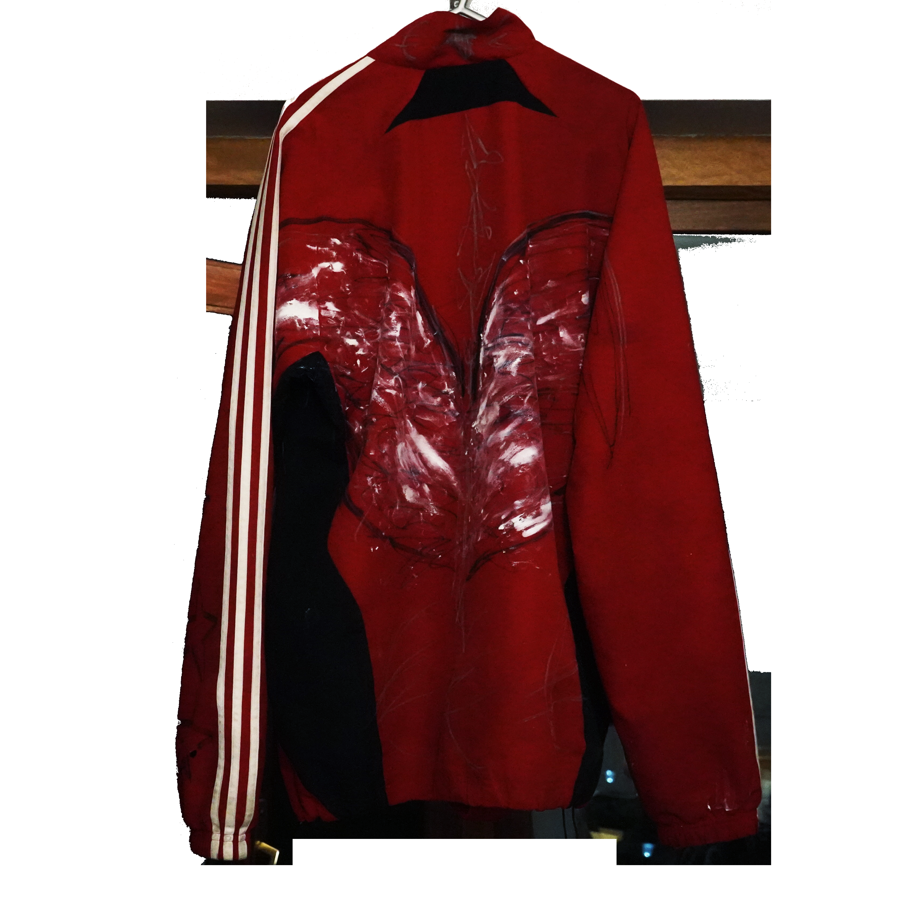 euroworld x adidas red jacket
